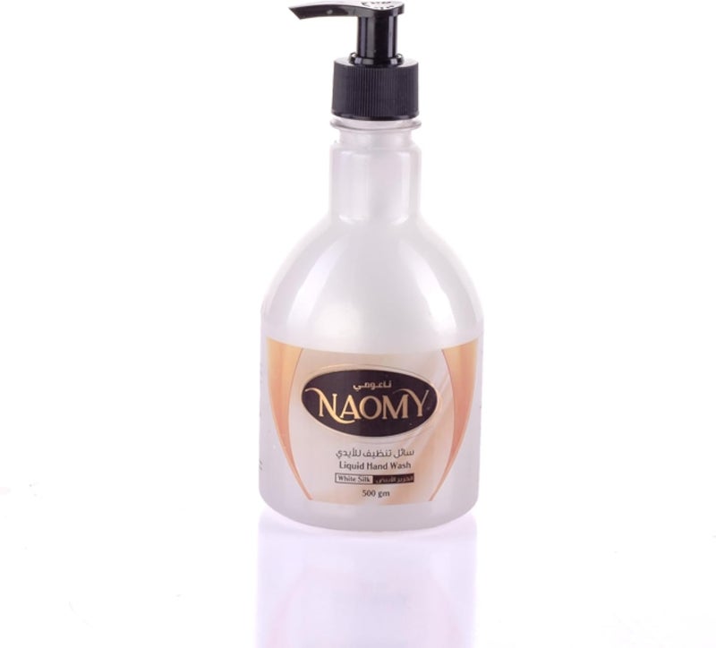 Naomy Hand Soap, 500 grams, White Silk Scent.
