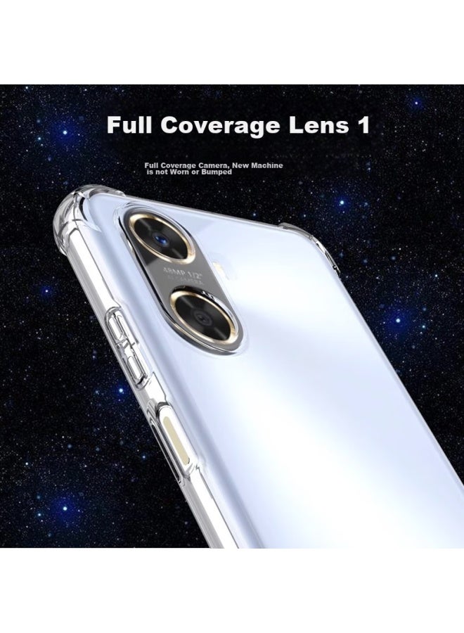 Kelleia Huawei Enjoy 60 Pro Phone Case, Enjoy 60 Pro Protective Cover, Full Protection Shockproof Tpu Airbag Soft Shell/protective Case, Transparent, 6.8 Inches - Image 3