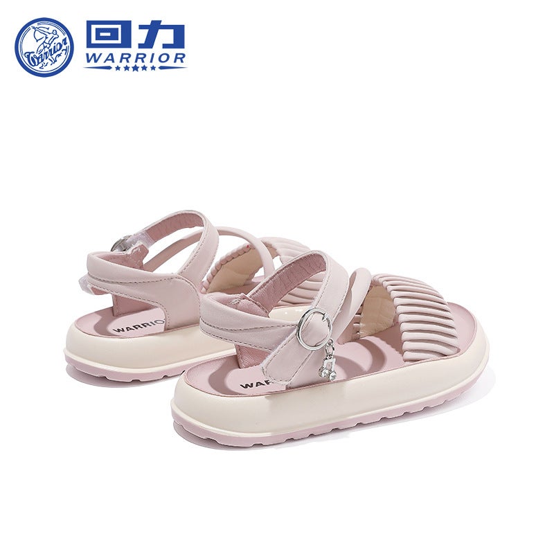 Children'S Shoes Girls Sandals 2025 Summer Princess Style Daily Easiest For Match Soft Sole Open Toe Beach Shoes - Image 3