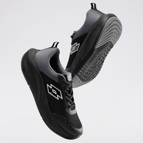 Lotto Men Energex Black Running Shoes - Image 5