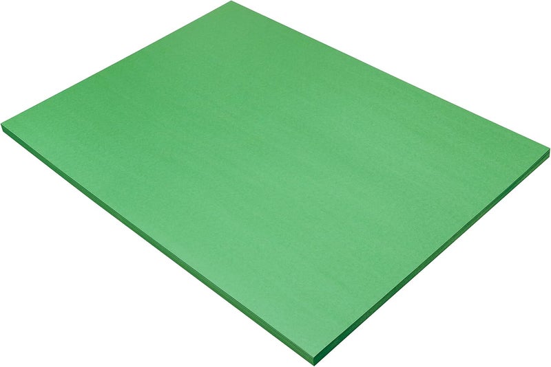 Prang (Formerly SunWorks) Construction Paper, Bright Green, 9" x 12", 50 Sheets - Image 1