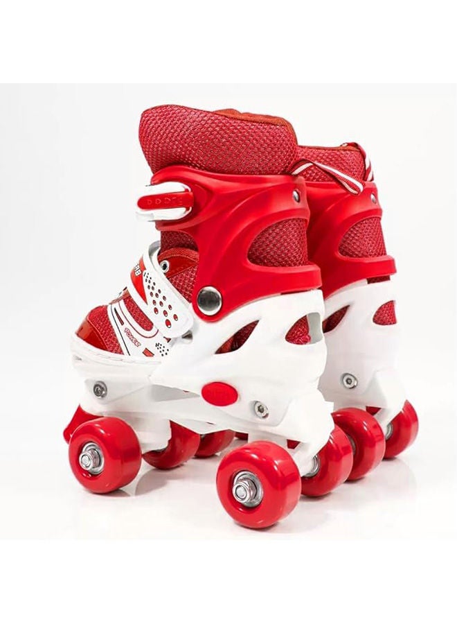 POWER Adjustable Roller Skate Shoes 2-Rows 4-Wheels Size 31-34 - Image 3
