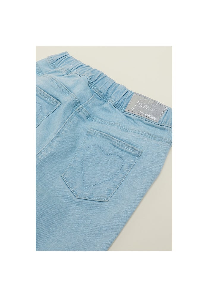 R&B Washed Jeggings with Elastic Waist - Image 4