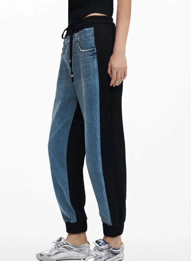 DESIGUAL Contrast Jogger Jeans