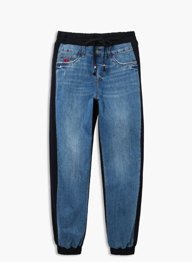 DESIGUAL Contrast Jogger Jeans