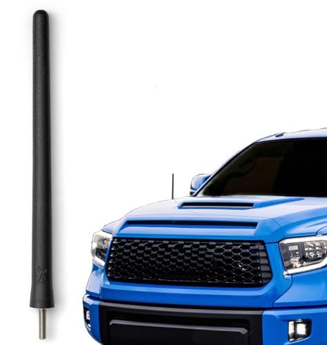 AntennaMastsRus - Short Rubber Antenna fits Toyota Tundra (2000-2020) - USA Stainless Steel Threading - The Original 6 3/4 Inch Accessories - Car Wash Proof - Internal Copper Coil - Image 1