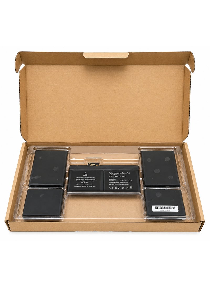 Terabyte A1534 A1527 A1705 Battery Replacement for MacBook 12 Inch Release 2017 2016 2015 Retina Display EMC 2746 2991 3099 MNYG2LL/A MLHA2LL/A MLHC2LL/A MNYG2LL/A MNYF2LL/A MF855LL/A MF865LL/A 39.71Wh - Image 1