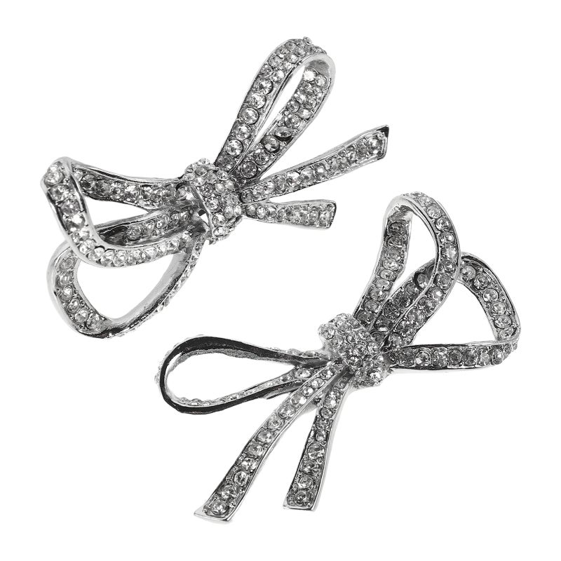 2pcs Shoe Clips Rhinestone Shoe Clips Removable Heel Shoe Buckle Bag Clothing Hair Accessories For Women Girls Wedding Party Decoration - Image 1