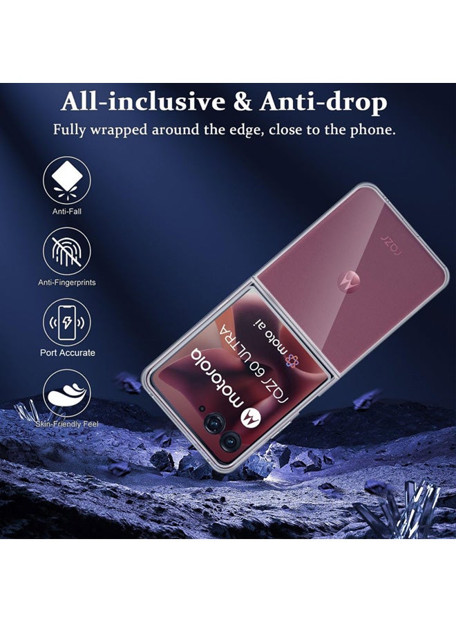SJet Motorola Razr 60 Ultra Case Hard PC Back Cover for Moto Razr Plus 2025 (Clear) - Image 4