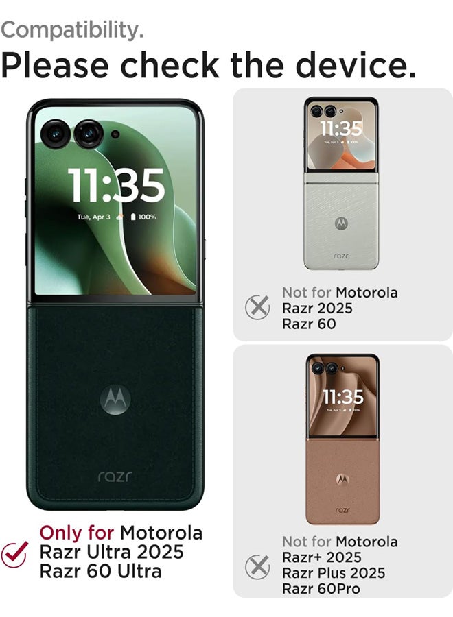 SJet Motorola Razr 60 Ultra Case Hard PC Back Cover for Moto Razr Plus 2025 (Clear) - Image 2