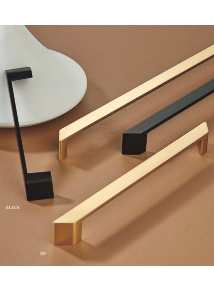 High quality of 6 Cabinet Handles (golden Color), 147 mm Stainless Steel Kitchen Door Handles, 128mm Hole Center, Drawer Cupboard Handles with Screws - Image 3