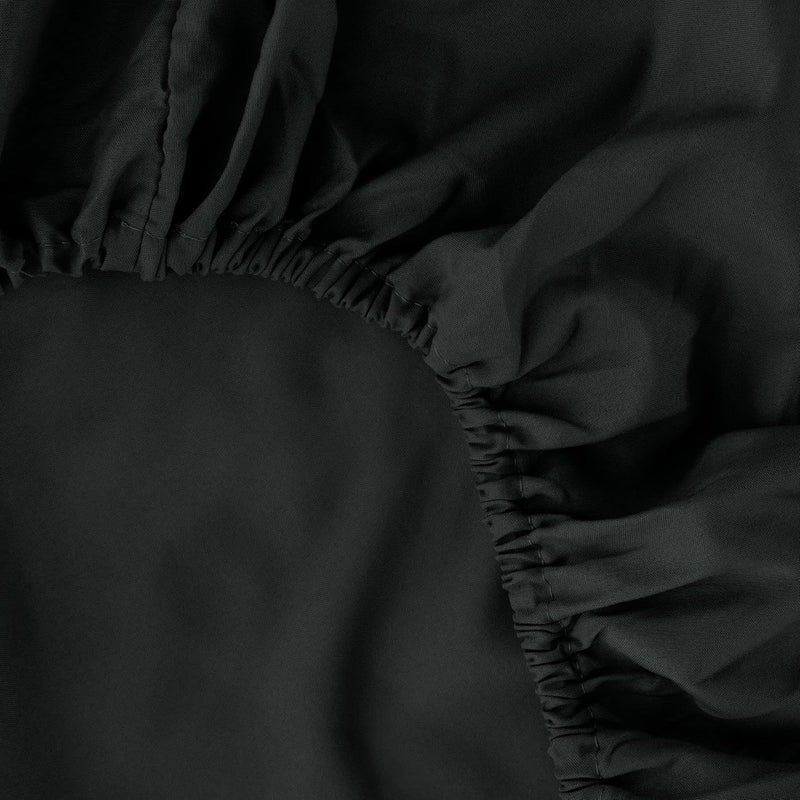 Ghooss Full Size Sheets 4 Pieces Bed Sheet,100% Super Soft Brushed Microfiber 1800 Luxury Bedding,Deep Pocket,Hypoallergenic,Wrinkle Free Fade & Stain Resistant(Black,Full) - Image 4