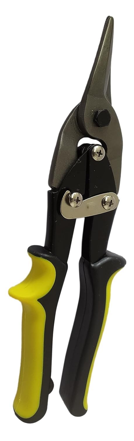 PILERMAN Supreme quality Sheet Metal Hand Steel Cutting Tin Snips Scissors Cutters Snippers 1 PIECE YELLOW BLACK - Image 3