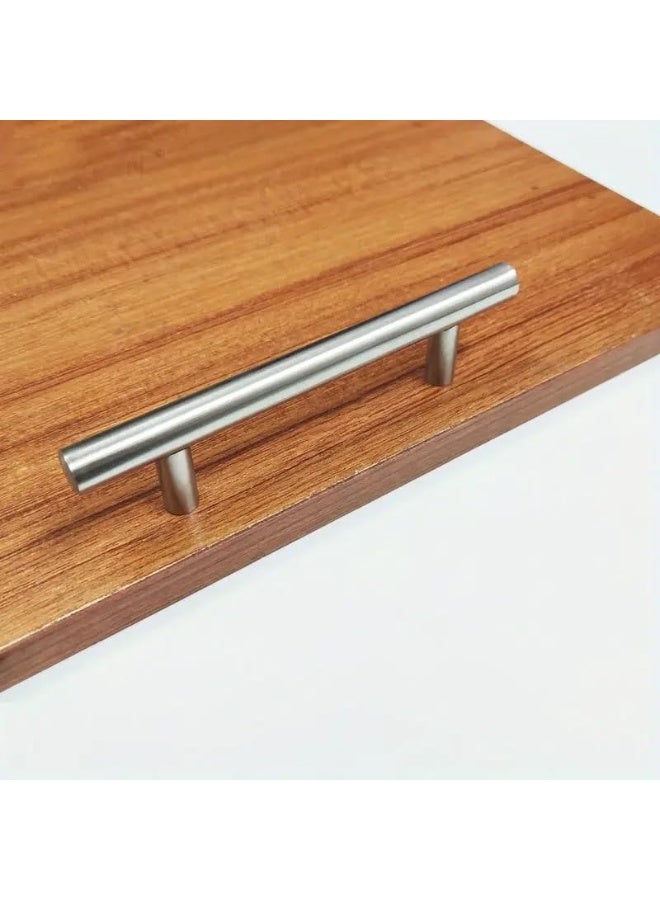 Rubik 5 Pack Door Pull Handles, 156mm Length, 96mm Hole Centers, Stainless Steel Bar Handles for Furniture, Kitchen Cabinet, Cupboard Drawer - Silver - Image 5