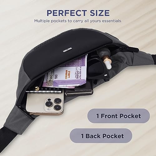 WILDHORN Waist Bags for Men Women I Ultra Strong Stitching Sturdy Zippers Waterproof Pocket Large Fanny Pack for Hiking Travel Camping Running - Image 3