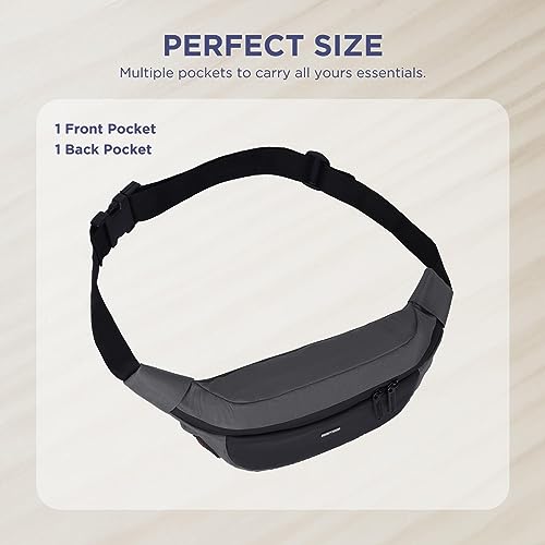 WILDHORN Waist Bags for Men Women I Ultra Strong Stitching Sturdy Zippers Waterproof Pocket Large Fanny Pack for Hiking Travel Camping Running - Image 4