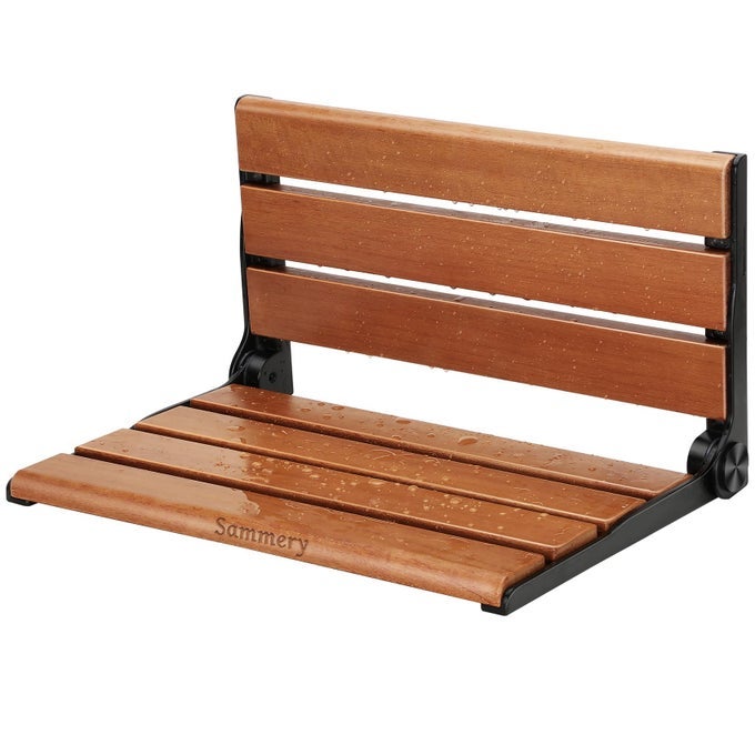 18 WALL MOUNTED SHOWER SEAT SHOWER BENCH WALL MOUNT FOR INSIDE SHOWER FOLD DOWN SHOWER SEAT SHOWER SEATS FOR ADULTS