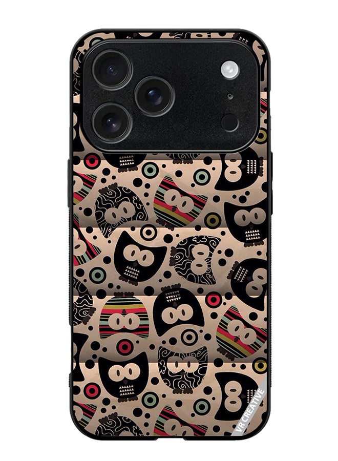 VR CREATIVE Protective Case Cover For Apple iPhone 17 Pro Max Cartoon Owl Design Multicolour