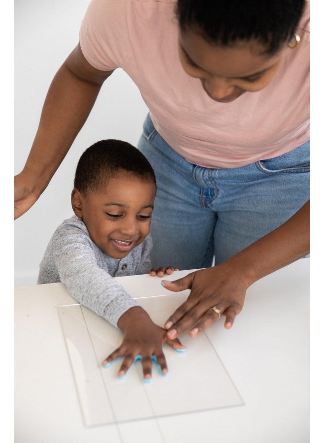 Pearhead Clear Family Handprint Frame, DIY Art Print Keepsake, Home Decor, Gift for New and Expecting Parents, 4 Paint Colors Included - Image 4