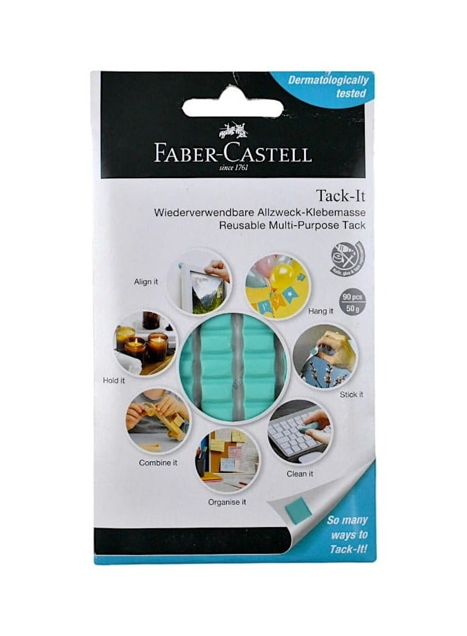 Faber-castell reusable adhesive tack it, green/white, pack of 2 - Image 3
