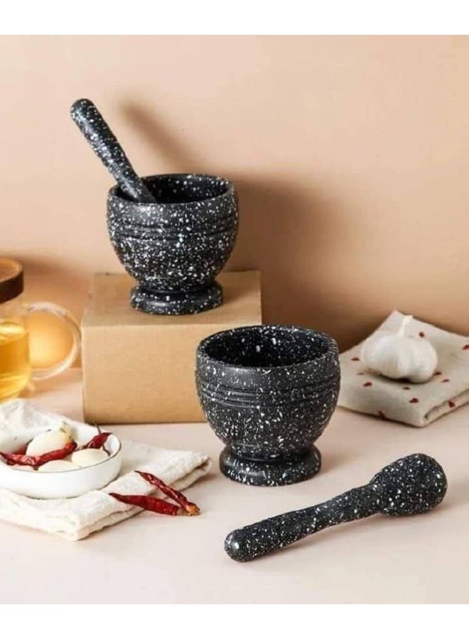 هون مطبخ عملي لطحن التوابل والثوم – أداة أساسية لتحضير النكهات الطازجة T - Image 4