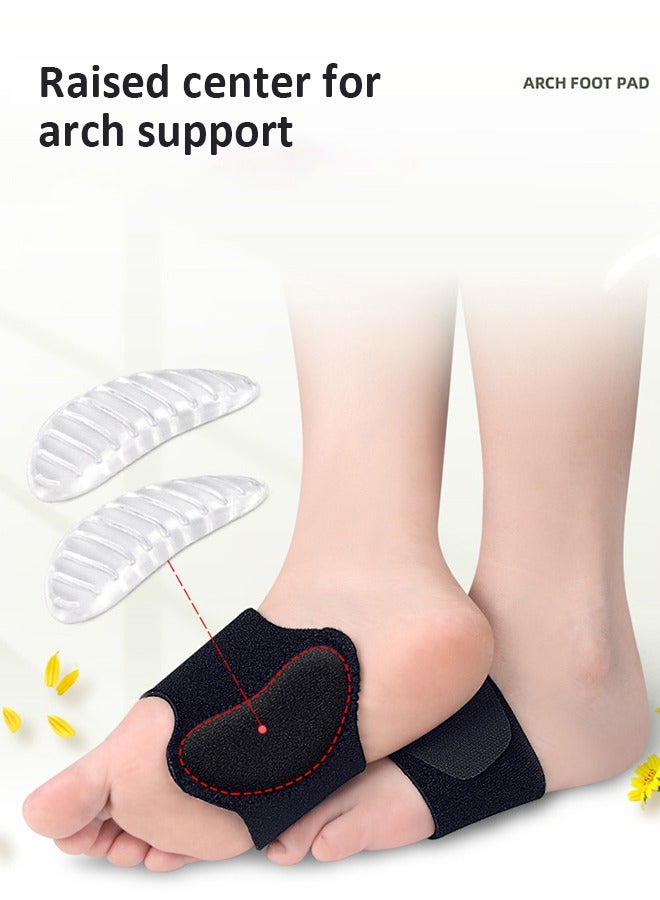 Orthotic Arch Support Brace for Plantar Fasciitis Relief – Foot Pain Relief Gel Pads for Flat Feet, Heel Spurs, and High Arches - Image 1