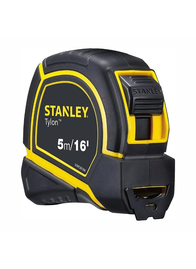 Stanley STHT36194 5m Length 19mm Tylon Tape - Yellow/Black  - Image 2