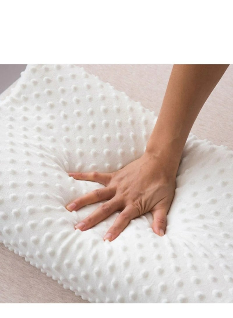 عام وسادة رغوة الذاكرة، للعنق والعامود الفقري  وسادة مريحة لآلام الرقبة  وسادة العظام لدعم الرقبة  65*36*12cm - Image 2