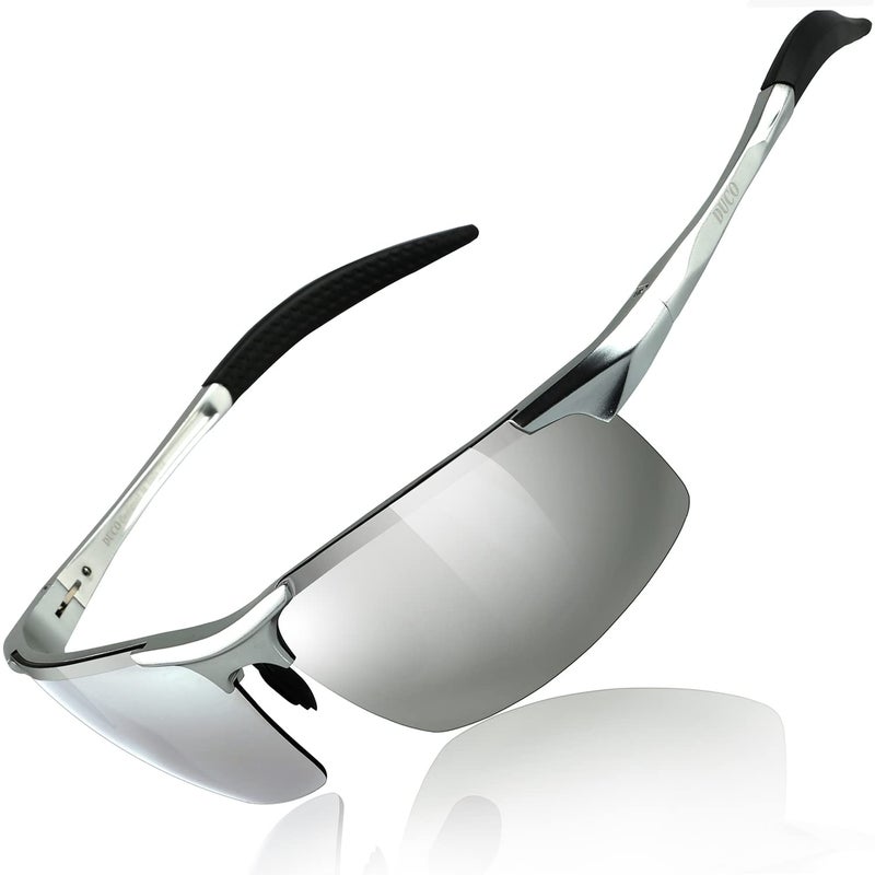 DUCO Mens Sports Polarized Sunglasses UV Protection Sunglasses for Men 8177s - Image 1