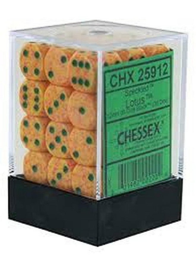 Chessex DND Dice Set-Chessex D&D Dice-12mm Speckled Lotus Plastic Polyhedral Dice Set-Dungeons and Dragons Dice Includes 36 Dice - D6 (CHX25912) 