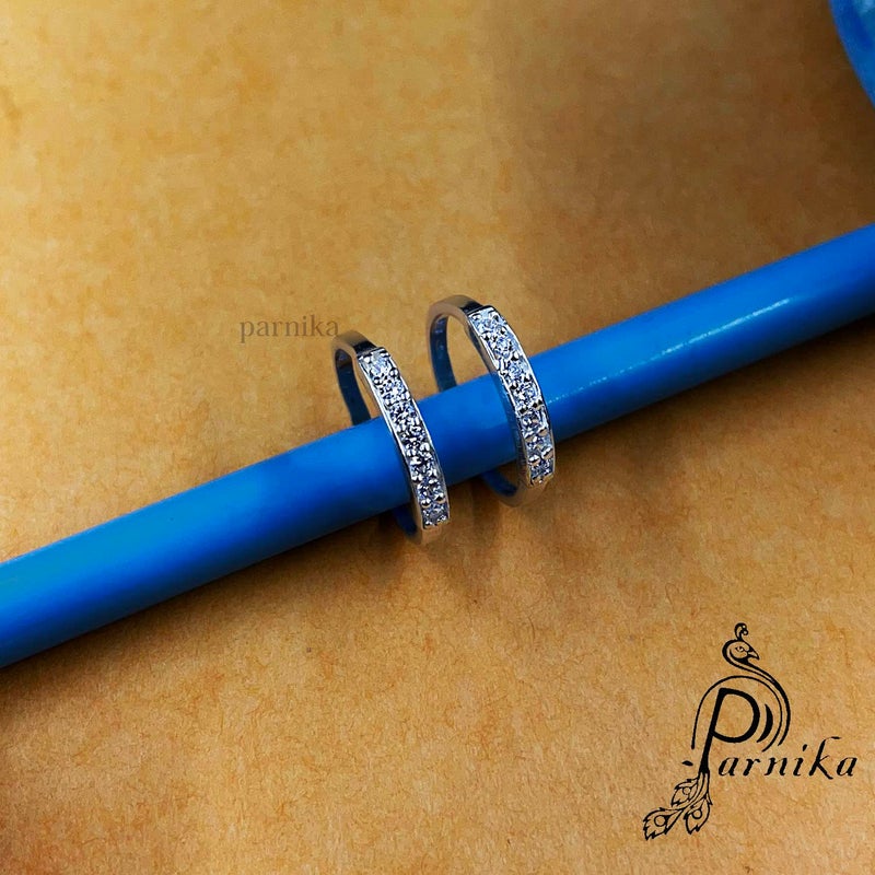 MJ 925 Stunning CZ Toe Rings (Leg Finger Rings) in 92.5 Sterling Silver for Women and Girls - Image 3