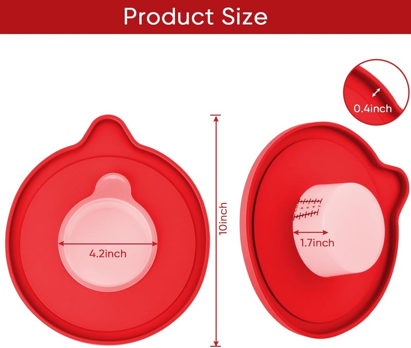 Kitwanda Glass Bowl Compatible With KITCHENAID Stand Mixer,5QT,With Red Lid Compatible with Artisan 5KSM125, 5KSM150, 5KSM175, 5KSM7580, KSM150, RRK150 and More Models for Simple Attachment - Image 3