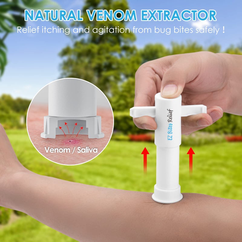 Nano Shield Bug Bite Suction Tool 2 Packs, Kid Friendly Bug Bite Sucker, Venom Extractor, Natural Reduce Itching & Swelling, Bite & Sting First Aid for Outdoor Hiking, Backpacking and Camping, Summer Essentials - Image 2