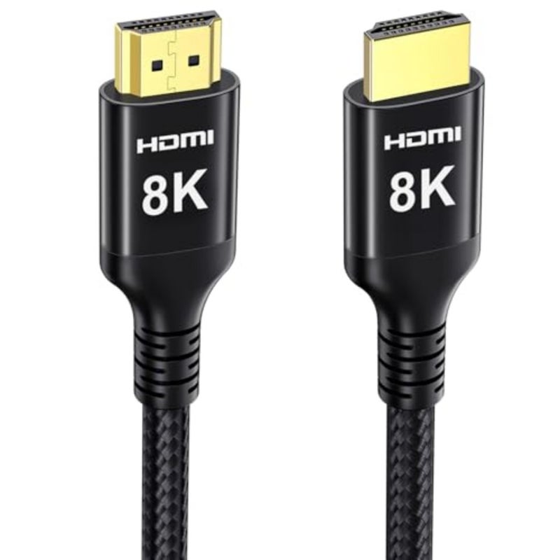كابل 10K 8K 4K HDMI 2.1، كابل HDMI عالي السرعة 48 جيجابت في الثانية 4K 240 هرتز 165 هرتز 120 هرتز 8K 60 هرتز 10 كيلو HDMI سلك مضفر من الرصاص HDCP 2.2 Dolby Atmos eARC HDR لشاشات الألعاب HDTV Soundbar - Image 1