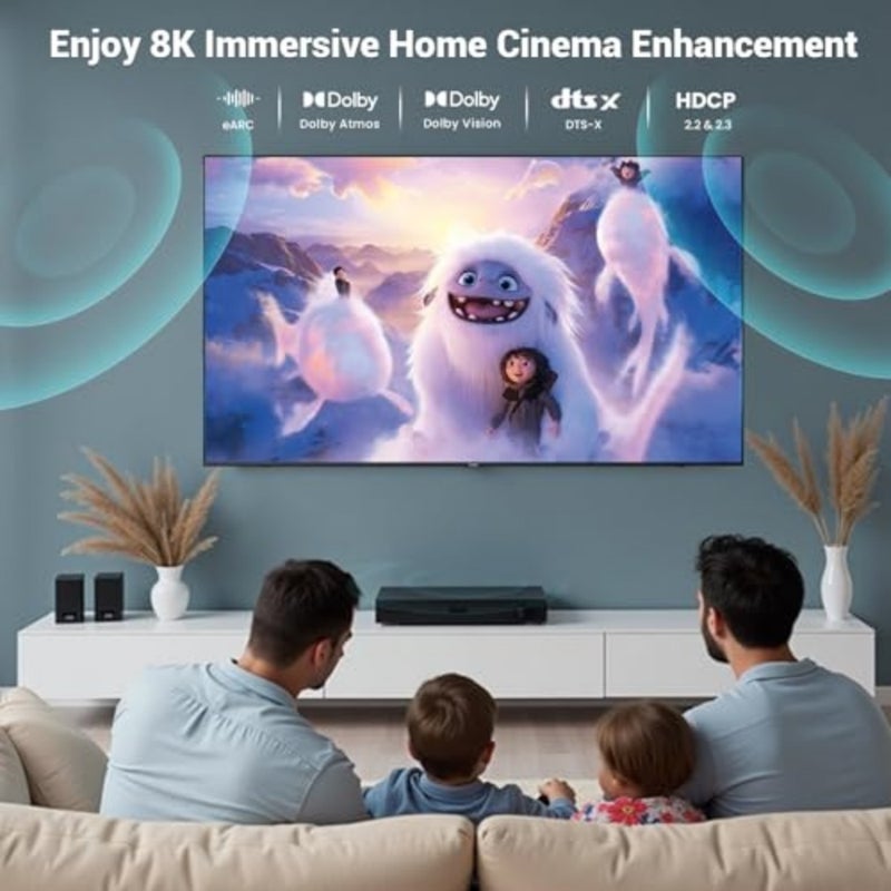 كابل 10K 8K 4K HDMI 2.1، كابل HDMI عالي السرعة 48 جيجابت في الثانية 4K 240 هرتز 165 هرتز 120 هرتز 8K 60 هرتز 10 كيلو HDMI سلك مضفر من الرصاص HDCP 2.2 Dolby Atmos eARC HDR لشاشات الألعاب HDTV Soundbar - Image 4