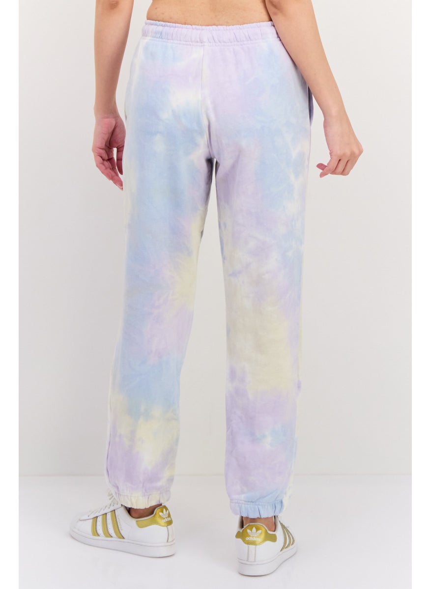 NIA Women Tie-Dye Print Jogger Pants, Sky Blue Combo  - Image 3