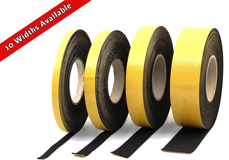 Rubber Stuff Neoprene Rubber Black Self-Adhesive Sponge Strip 30mm Wide x 3mm Thick x 10m Long - Image 2