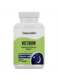 NoctiBurn Night Fat Burning Support & Metabolism Support Supplements with Essentials Amino Acid - Nighttime Fat Burner - 120 Vegetable Capsules