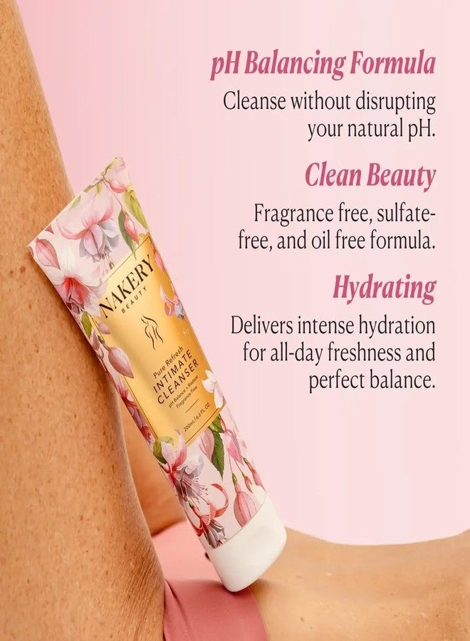 Nakery Intimate Wash Women pH Balanced Vaginal Cleanser - Hydrating Feminine Wash with Aloe & Hyaluronic Acid - Nourishing Vaginal Wash Supports Healthy pH & Odor Eliminator - Safe for Daily Use - Image 2