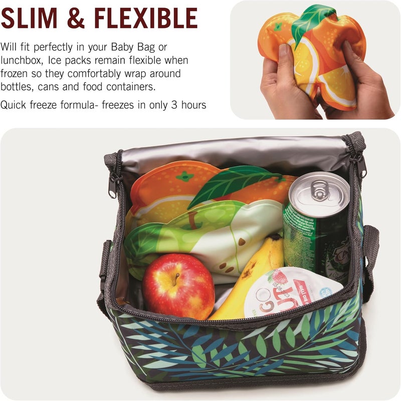 Monkey Business Icepadz Soft Ice Pack Set Reusable Ice Packs for Baby Bottles and Breast Milk Slim Ice Pack for Cooler and Lunch Box - Image 5