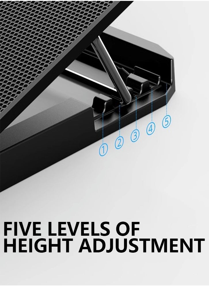 Laptop Super Heat Sink Laptop 15.6 Inch Cooling Base Silent Exhaust Cooling Bracket , Speed Adjustable  - Image 4