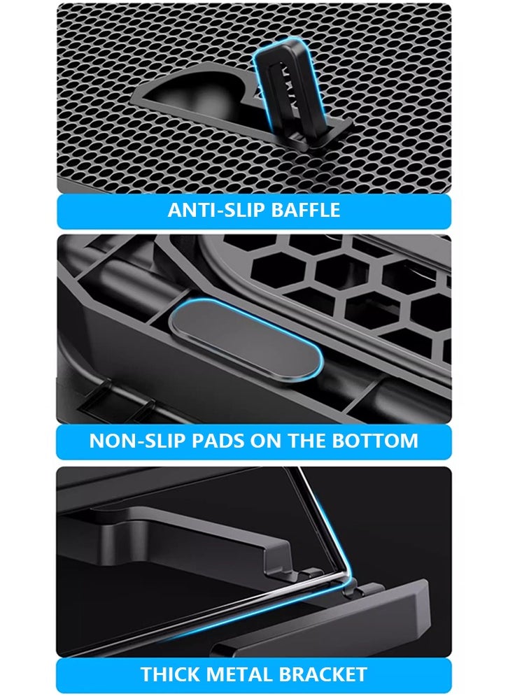 Laptop Super Heat Sink Laptop 15.6 Inch Cooling Base Silent Exhaust Cooling Bracket , Speed Adjustable  - Image 5