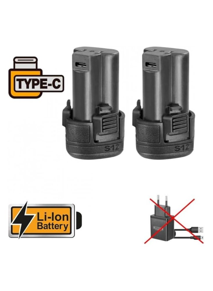 Ingco Ingco Cordless Drill 12 Volt Lithium-Ion Batteries USB Type-C Cable Does Not Include Charger - Model: CDLI12202 10.0 millimeters - Image 3