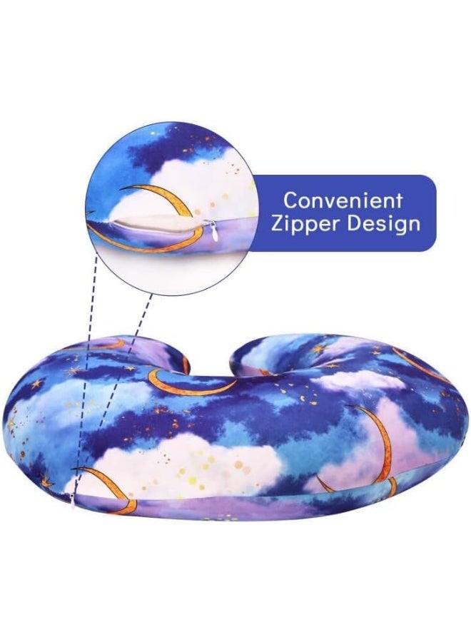 DILIMI Nursing Pillow Cover Stretchy Removable Cover for Breastfeeding Pillows, Ultra Soft Comfortable Slipcover for Baby Girl and Boy, Moon - Image 3