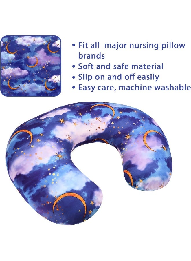 DILIMI Nursing Pillow Cover Stretchy Removable Cover for Breastfeeding Pillows, Ultra Soft Comfortable Slipcover for Baby Girl and Boy, Moon - Image 4