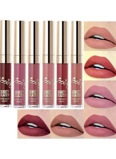 Beauty Glazed Matte Nude Liquid Lipstick Lip Gloss Kit Waterproof Lip Makeup Durable Lipgloss Cosmetics Mini 6pcs/set Birthday Edition Long Lasting Non-Stick Cup Liquid Lip Gloss Set - pzsku/Z5486FE2FF8C95FC1D86FZ/45/_/1735211359/c270f1ac-2003-4abf-b860-5008bdf25612