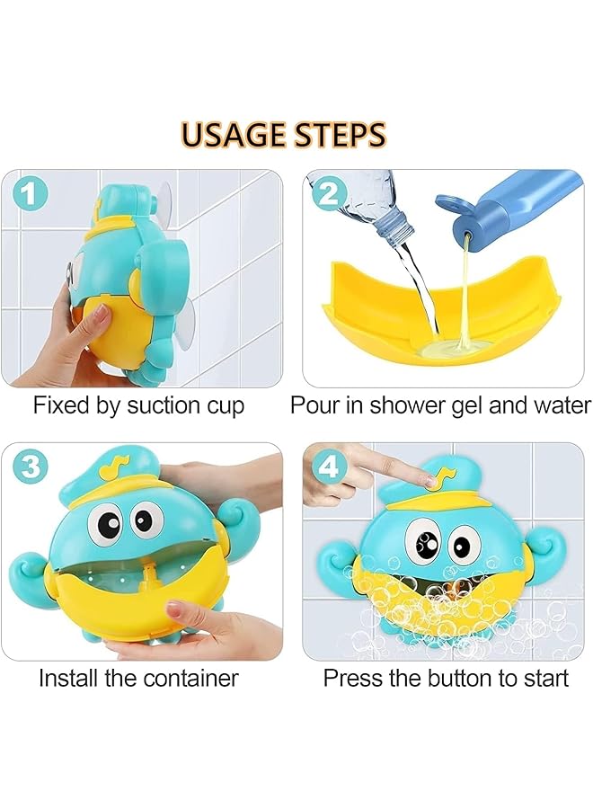 Beauenty Baby Bath Bubble Machine Toys Bathtub Bubble Bath Bath Toy Automatic Safe And Relaxing With Music Bath Toys For Baby Boys Girls And Toddler - Image 5