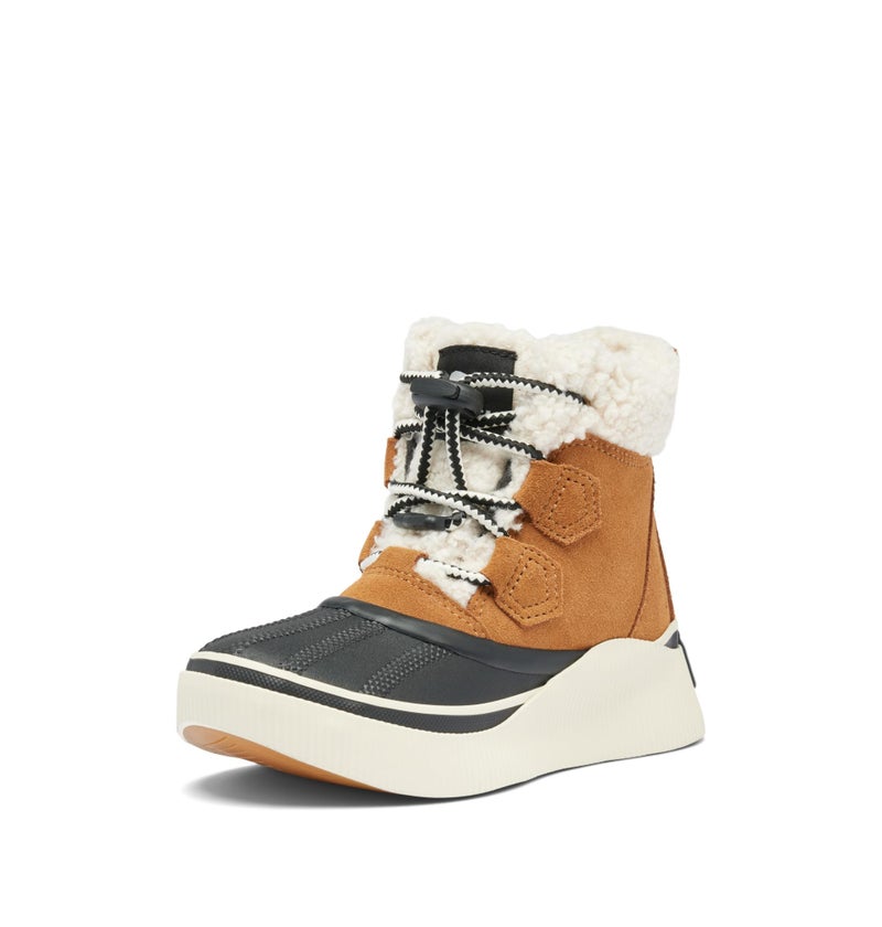 SOREL Children's Out N About lV Chillz Waterproof Boot - Taffy, Black - 2 - Image 1