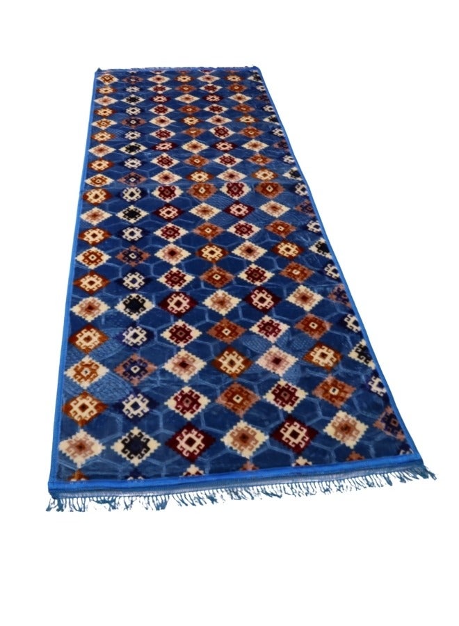 SMART HOME Indoor home carpet, anti-slip, velvet, soft to the touch and characterized by a luxurious modern design and bright colours, ceramic carpets for the living room, hallway, corridors and various places  - Image 1