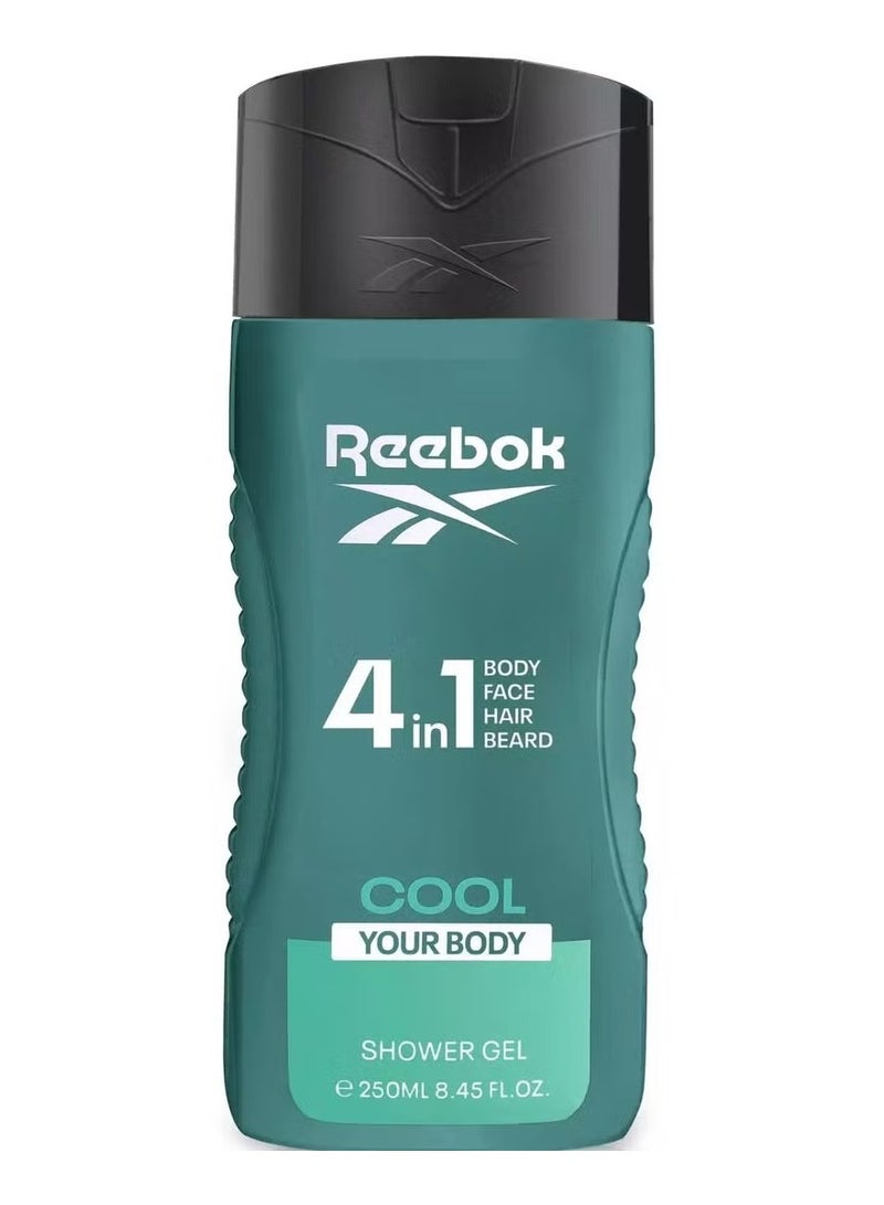 Reebok Cool Your Body 4-in-1 Shower Gel for men